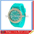 2013 wholesale fashion colorful unisex Geneva silicone watch,silicone geneva watch,silicone watch